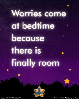 The worries were always there. Bedtime is just when there is finally room for them.That particular moment: when you have made it to the end of the day, when you are sitting on the edge of the bed and you were almost done, and then the feelings arrive. Yours and theirs at the same time.It is not a sign that something has gone wrong. It is a sign that your child trusts this moment enough to let what they have been carrying finally land.You do not have to fix it. You just have to be there. And most of the time, being there is exactly enough. 💛If this lands tonight, send it to someone who needs it. 🌙I am the Worry Wizard. Inside The Worry Wizard Community, grownups raising children aged 5 to 11 build a shared language for worries and wellbeing, together. Comment the word TOGETHER below to hear about joining us. ✨#ChildhoodAnxiety #SensitiveChildren #BigFeelings #GentleParenting #ParentingSupport #EmotionalWellbeing #Belonging #TherapyInformed #ChildDevelopment #ChildMentalHealth #TheWorryWizard #TheWorryWizardCommunity #WorriedChildren